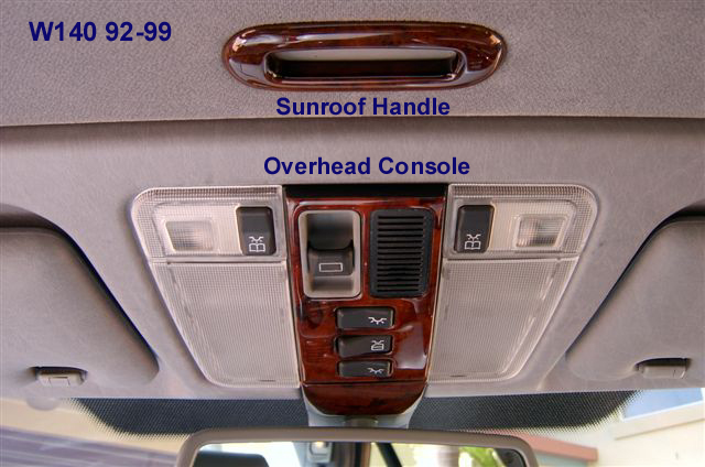 W140 OverheadConsole & Sunroof Handle 92-99