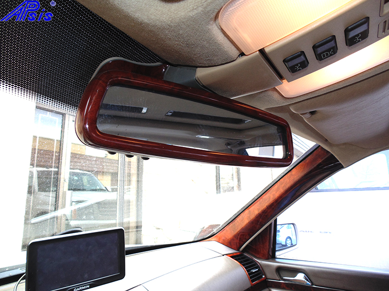 W140 Rear View Mirror-burlwood-installed-1 800