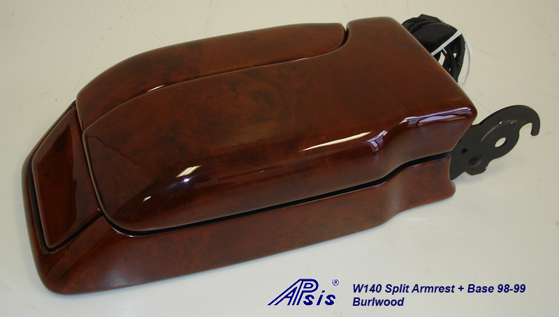 W140 Split Armrest+Base-burlwood-individual-2