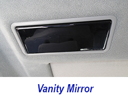 W140 vanity mirror-black piano 250