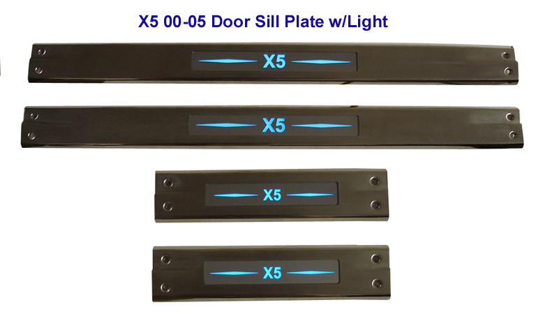 X5 00-05 Door Sill Plate w-Light 72P- 768