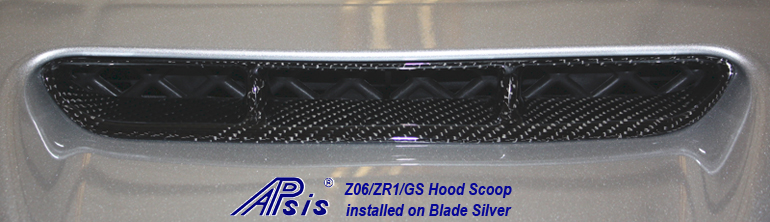 Z06 Carbon Hood Scoop-installed on BS-1