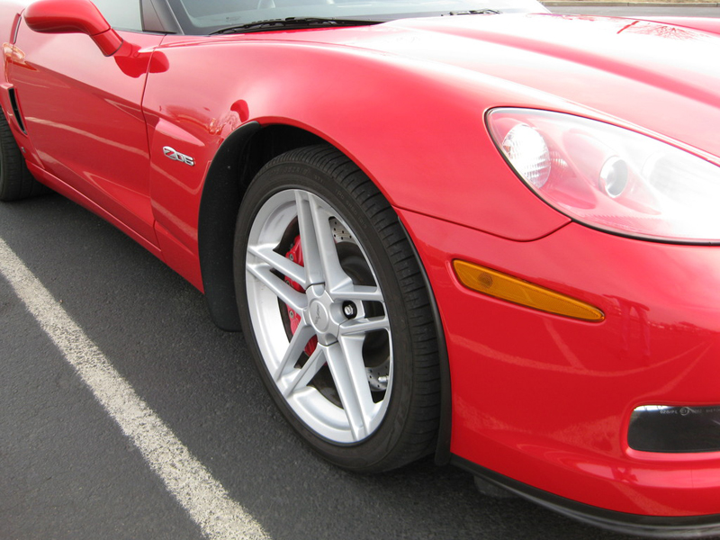 Z06 Front Splash Guard-installed-victory red-solaris-3