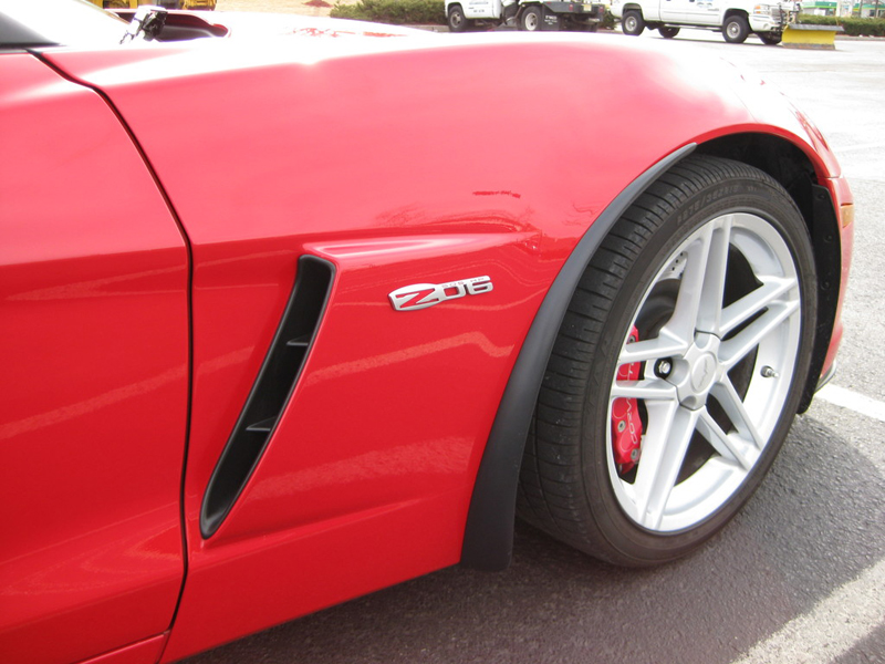 Z06 Front Splash Guard-installed-victory red-solaris-5