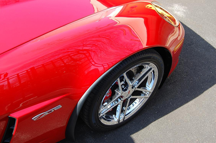 Z06 Front Splash Guard on victory red from philip defranco-4-750x563