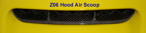 Z06 Hood Air Scoop - Black CF