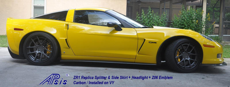 ZR1 Carbon Replica Splitter + Side Skirt-insalled on VY-1