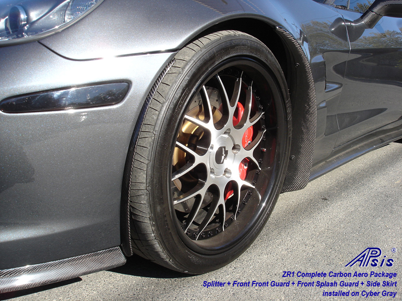 ZR1 Front Front Guard-carbon-installed on CG-3-driver-front view