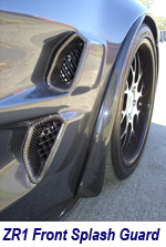 ZR1 Front Splash Guard-carbon-installed on CG-pass-rear view-1 200
