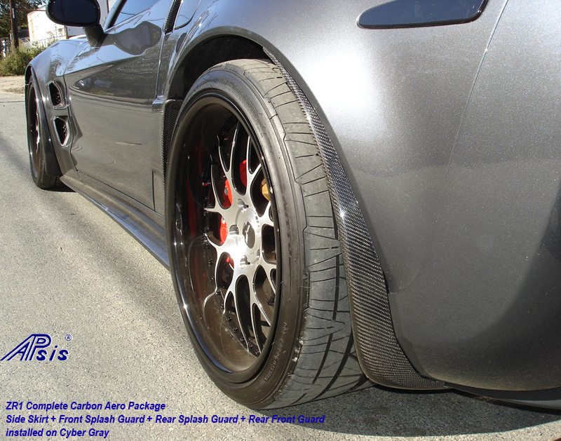 ZR1 Side Skirt-carbon-installed w-carbon guards-driver-2 whole view-crop