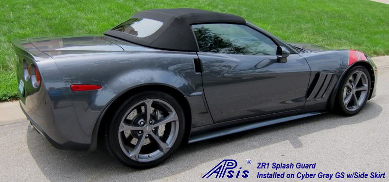 ZR1 Splash Guard-installed on cyber gray gs-1